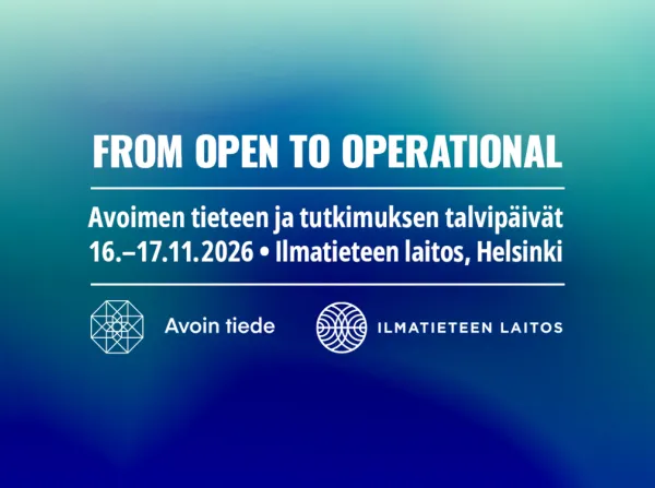 From open to operationa. Avoimen tieteen ja tutkimuksen talvipäivät.