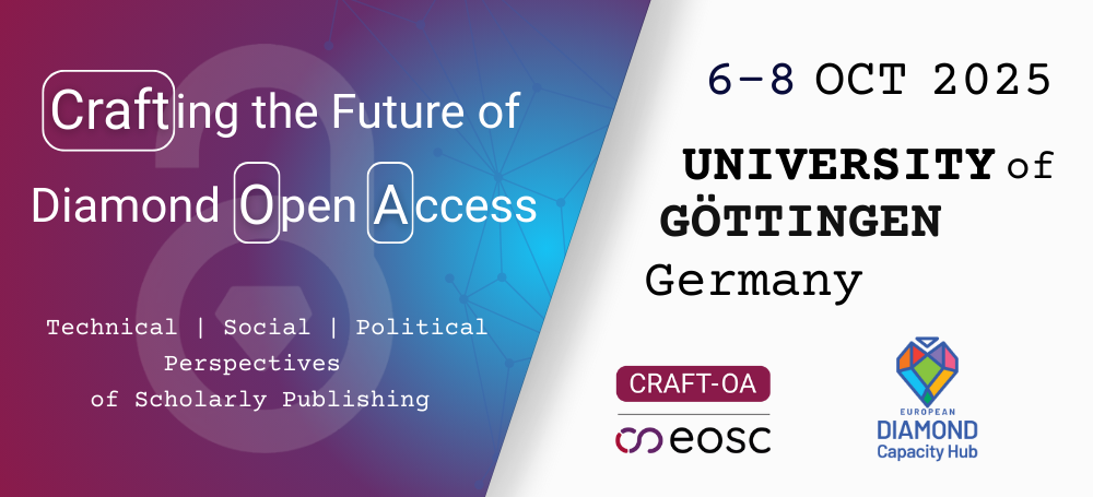 Koristeellinen kuva, jossa Craft-OA-hankkeen päätöskonferenssin nimi ja hankkeen logot. 