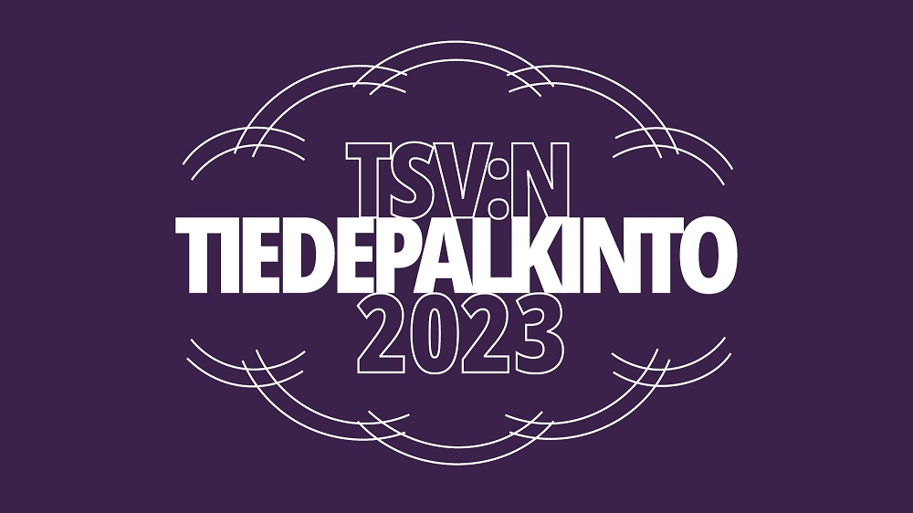 TSV:n tiedepalkinnon logo.